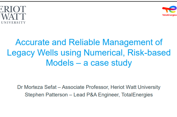Accurate and Reliable Management of  Legacy Wells using Numerical, Risk-based  Models – a case study