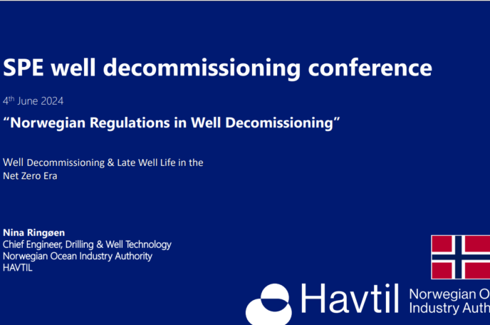 “Norwegian Regulations in Well Decomissioning”