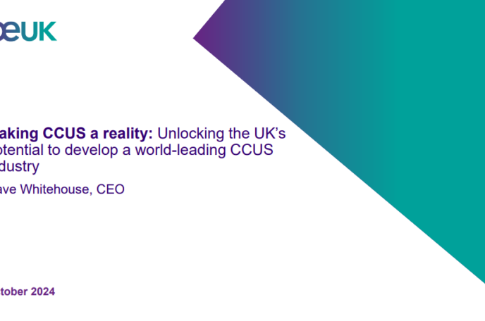 Making CCUS a reality: Unlocking the UK’s  potential to develop a world-leading CCUS  industry