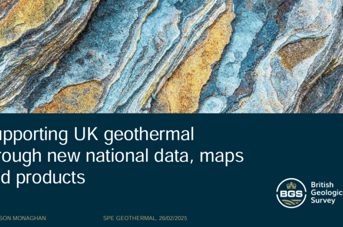 Supporting UK geothermal through new national data, maps and products