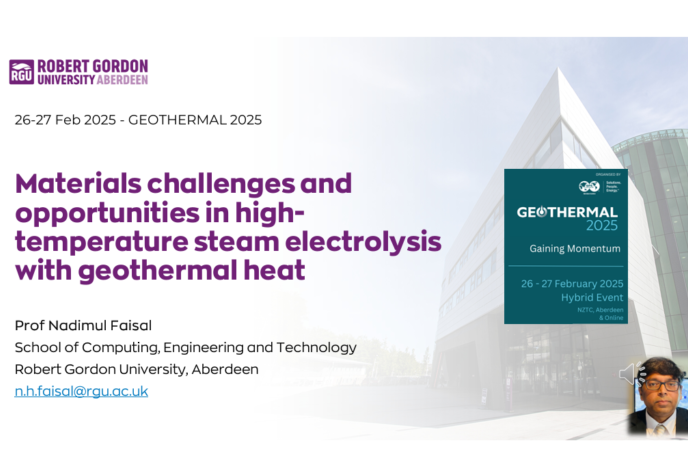 Materials challenges and  opportunities in high temperature steam electrolysis  with geothermal heat